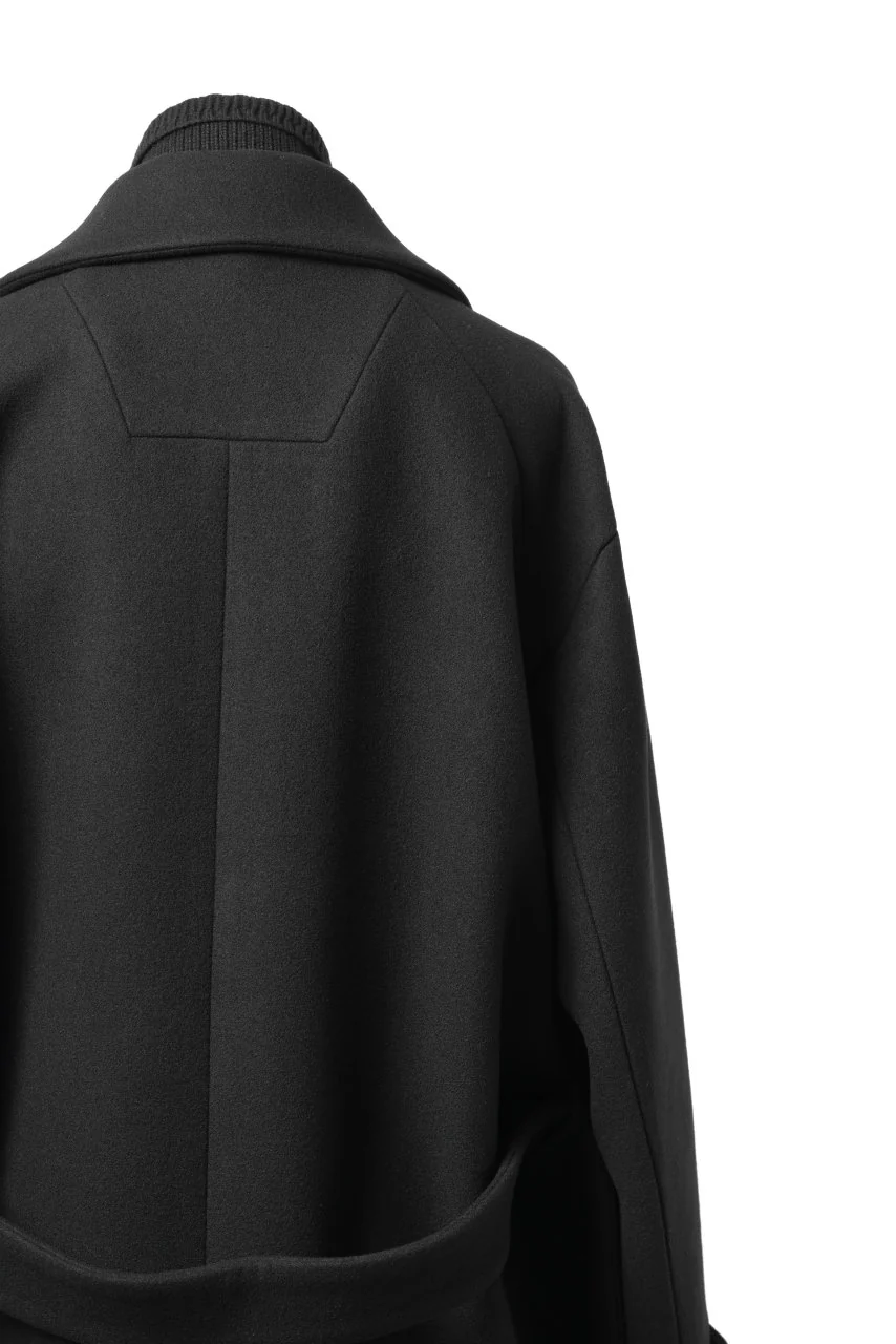 Juun.J Over Fit Knit Paneled Long Single Coat (BLACK) - Image 20