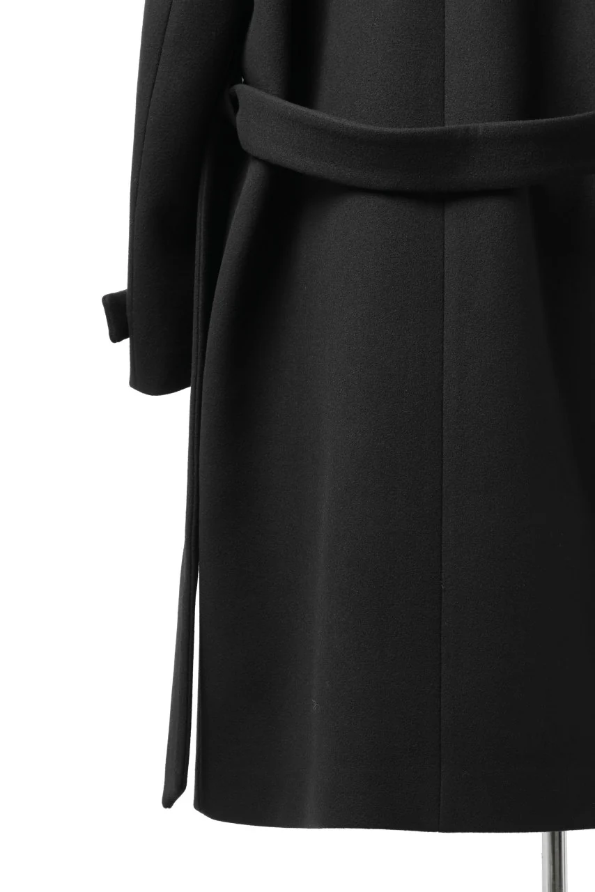 Juun.J Over Fit Knit Paneled Long Single Coat (BLACK) - Image 21