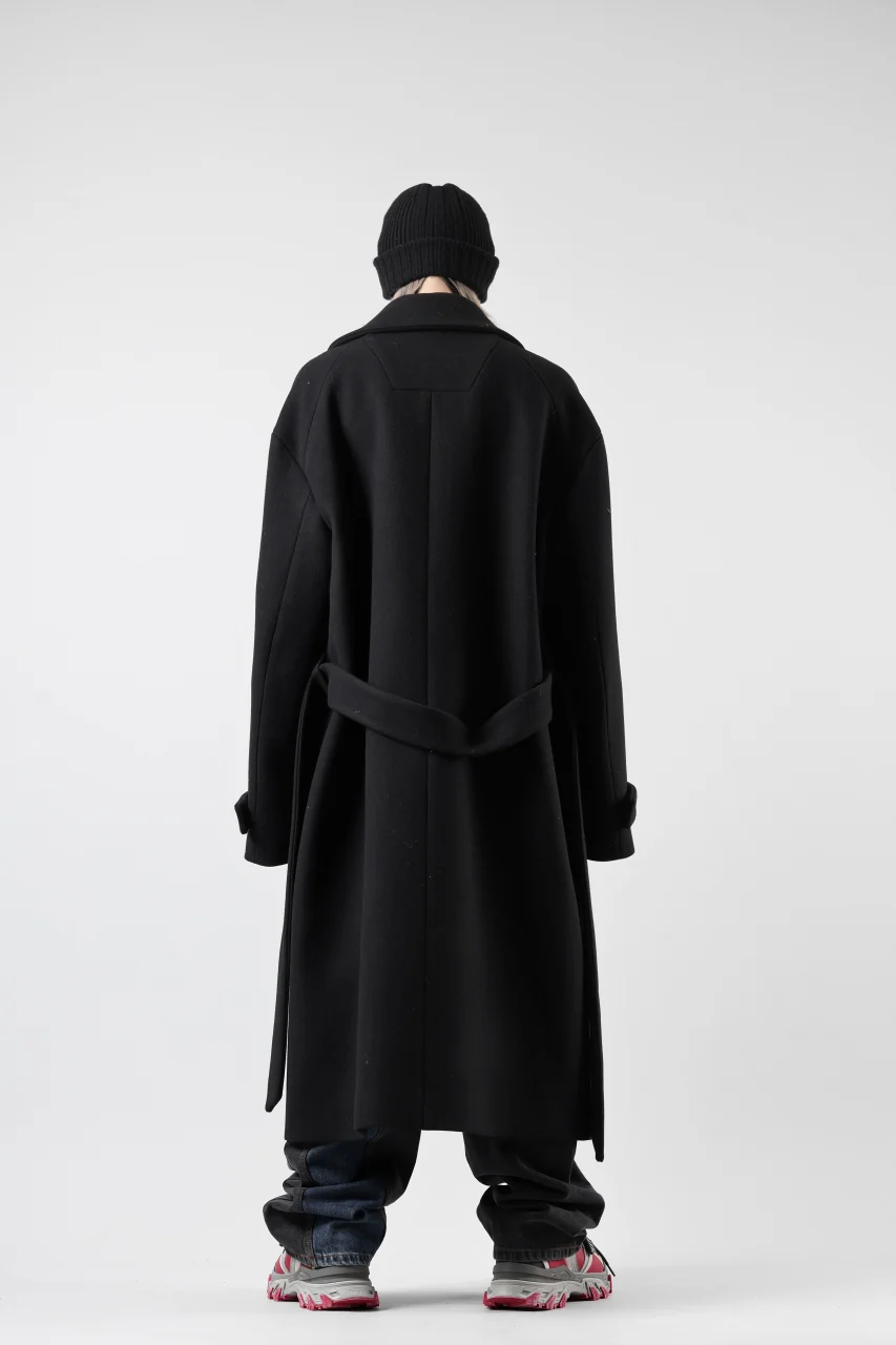 Juun.J Over Fit Knit Paneled Long Single Coat (BLACK) - Image 57