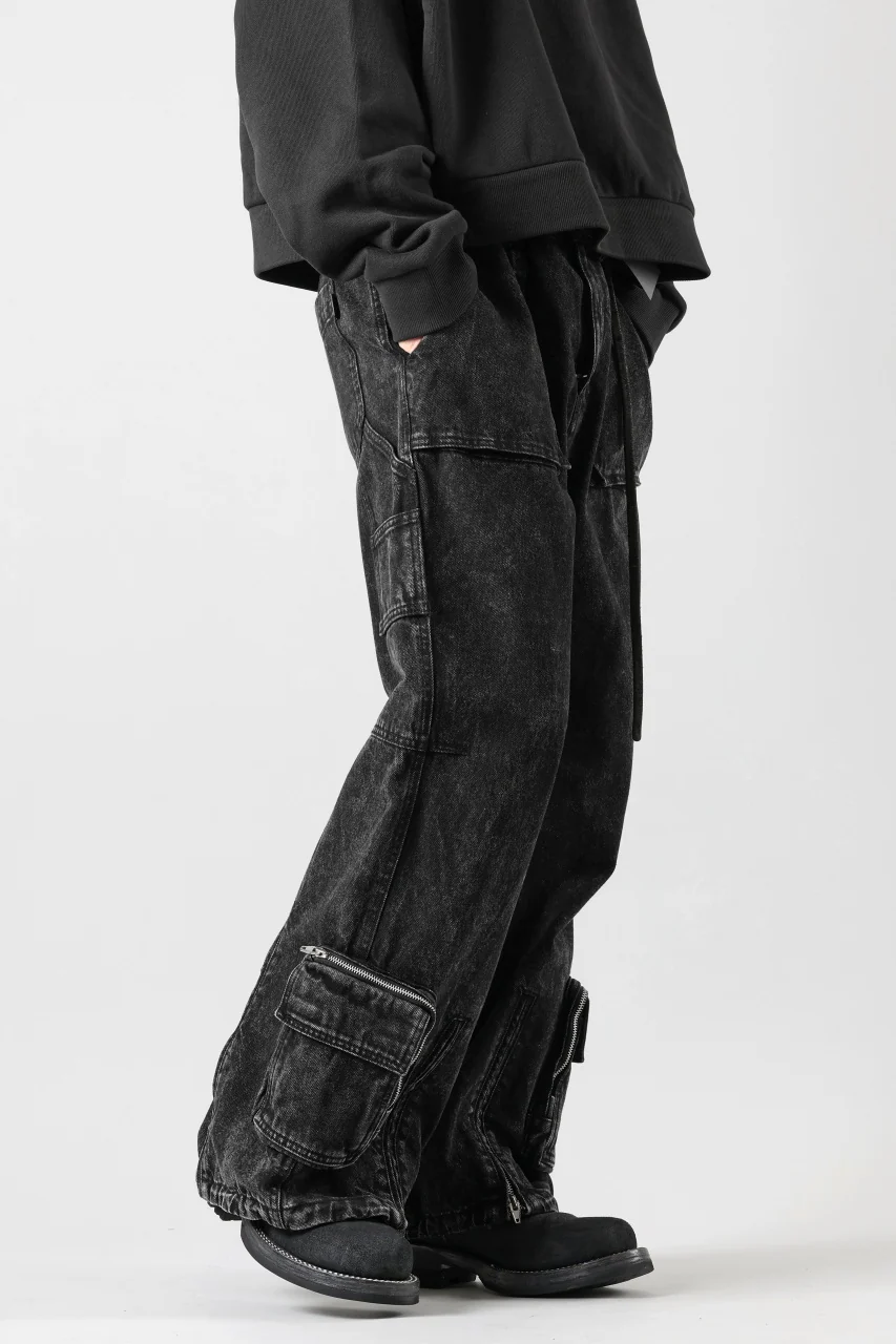 Juun.J Pocket Detailed Denim Pants (BLACK) - Image 3