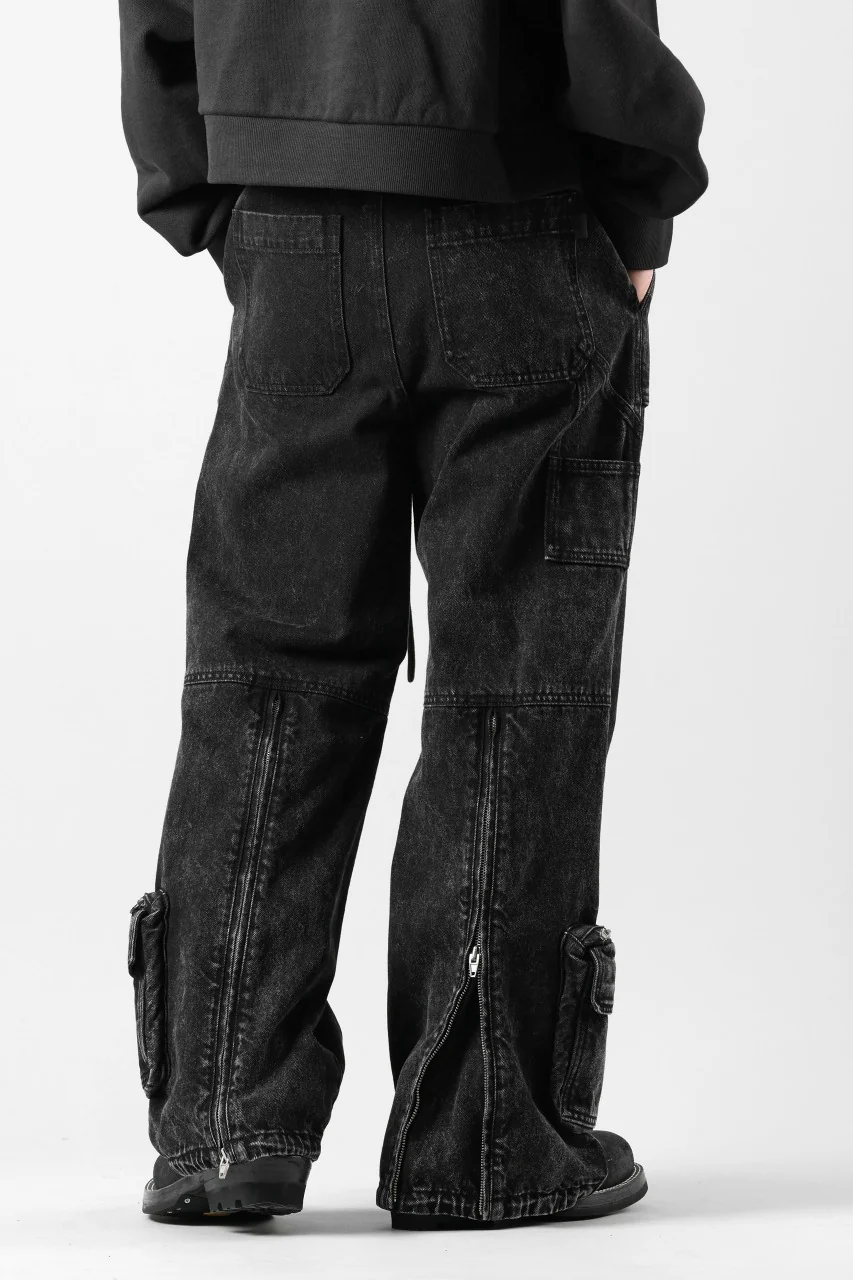 Juun.J Pocket Detailed Denim Pants (BLACK) - Image 9