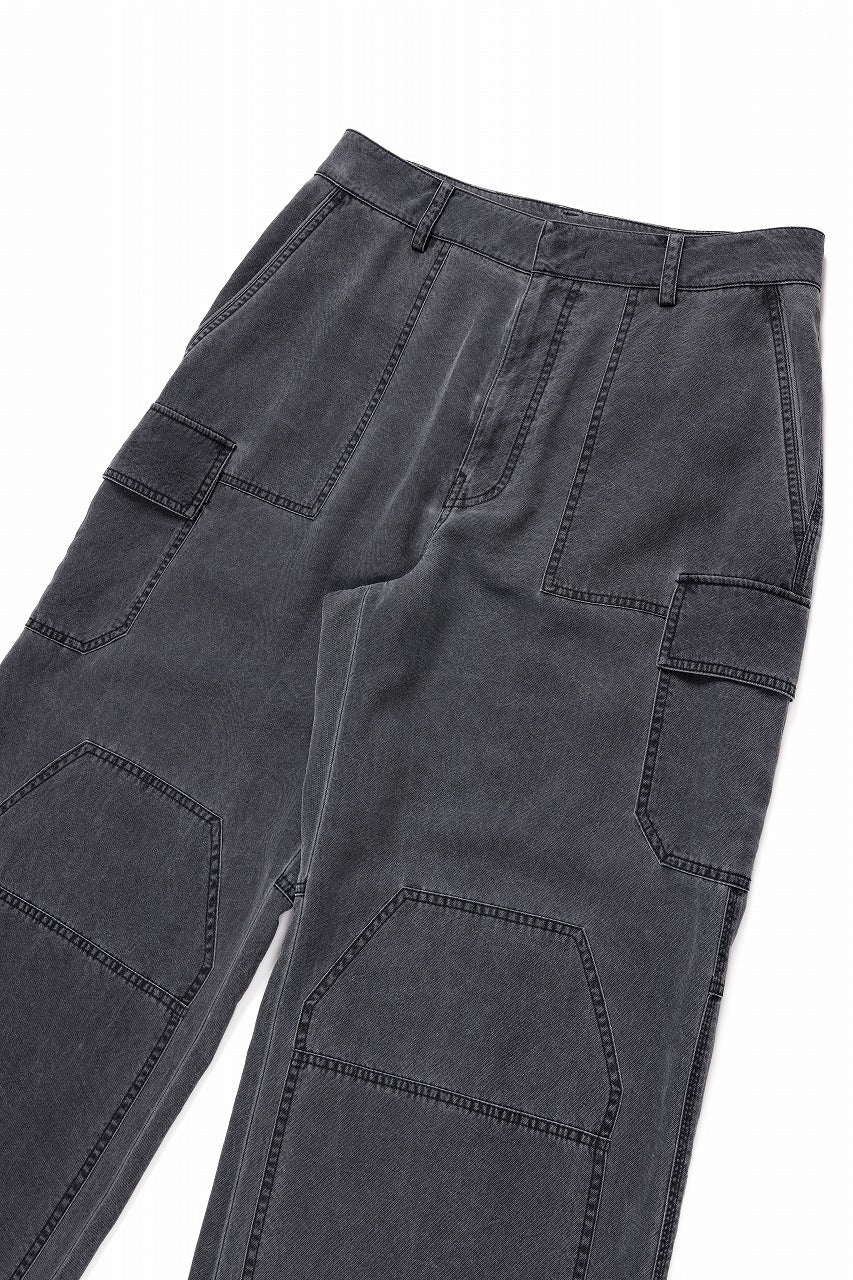 Juun.J Washed Nylon Work Pants (GREY) - Image 10