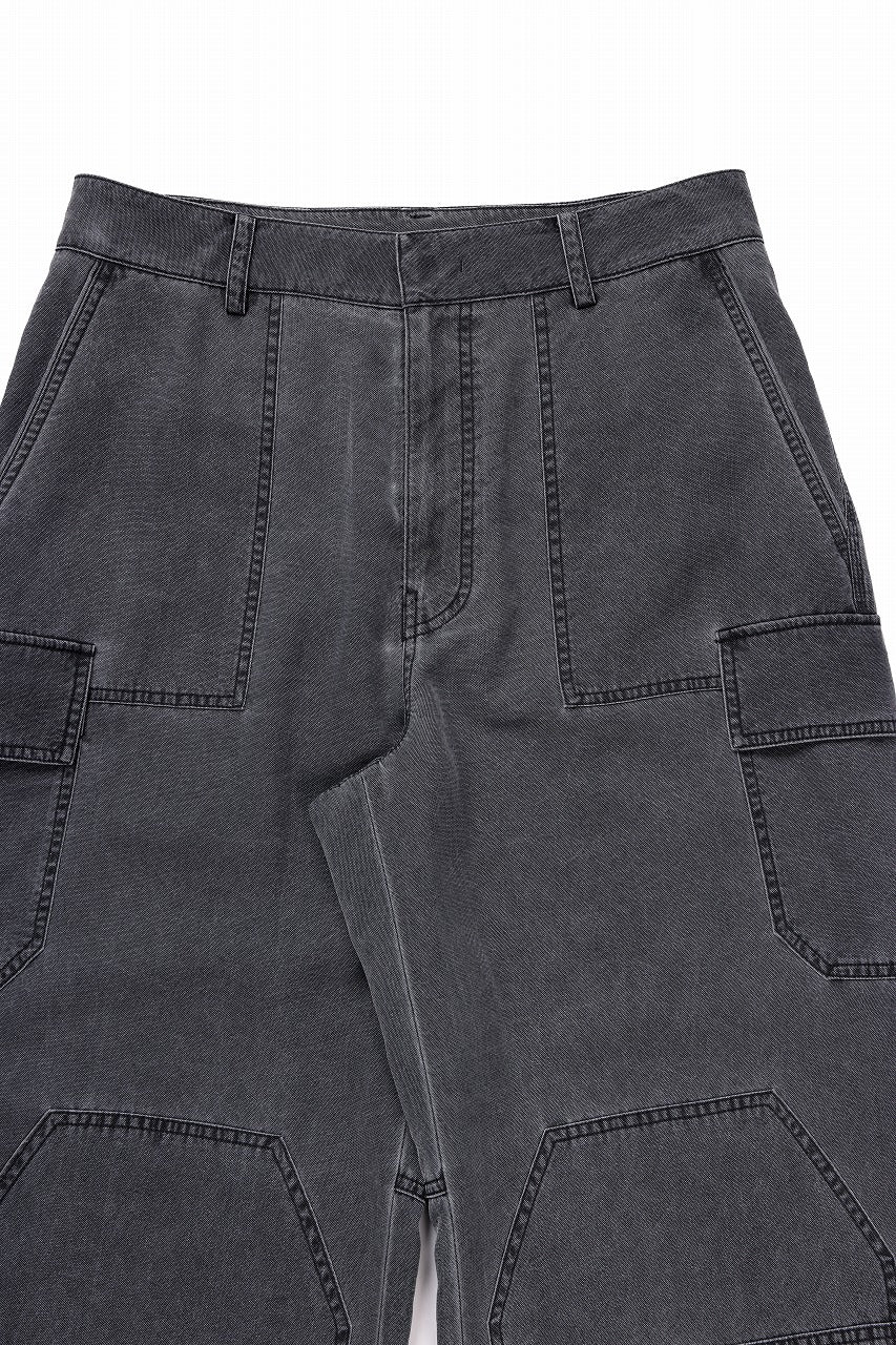Juun.J Washed Nylon Work Pants (GREY) - Image 6