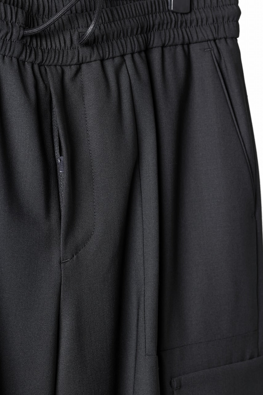 Juun.J Wool Blended Cargo Jogger (BLACK) - Image 11