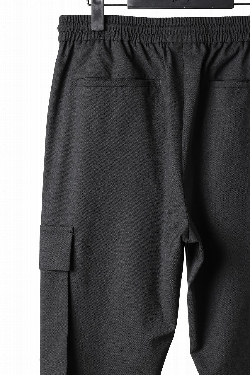 Juun.J Wool Blended Cargo Jogger (BLACK) - Image 12