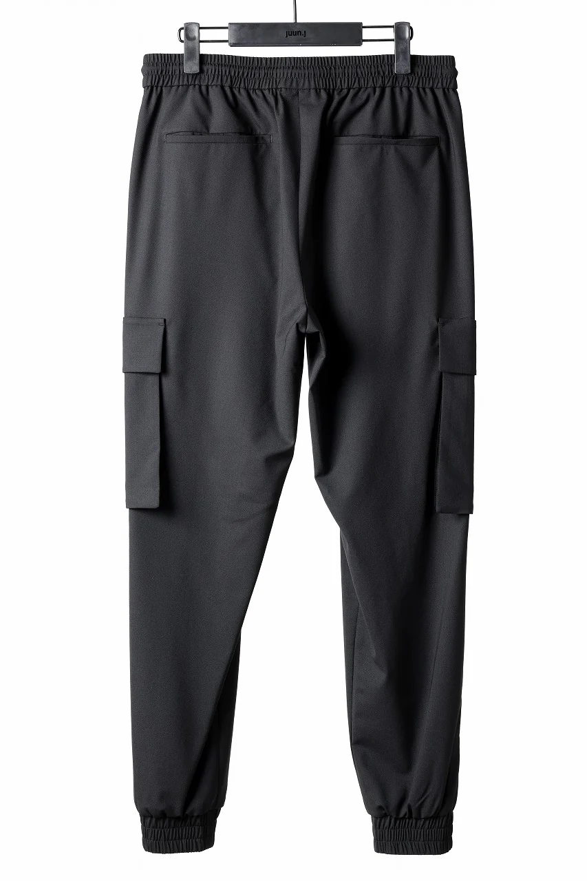Juun.J Wool Blended Cargo Jogger (BLACK) - Image 3