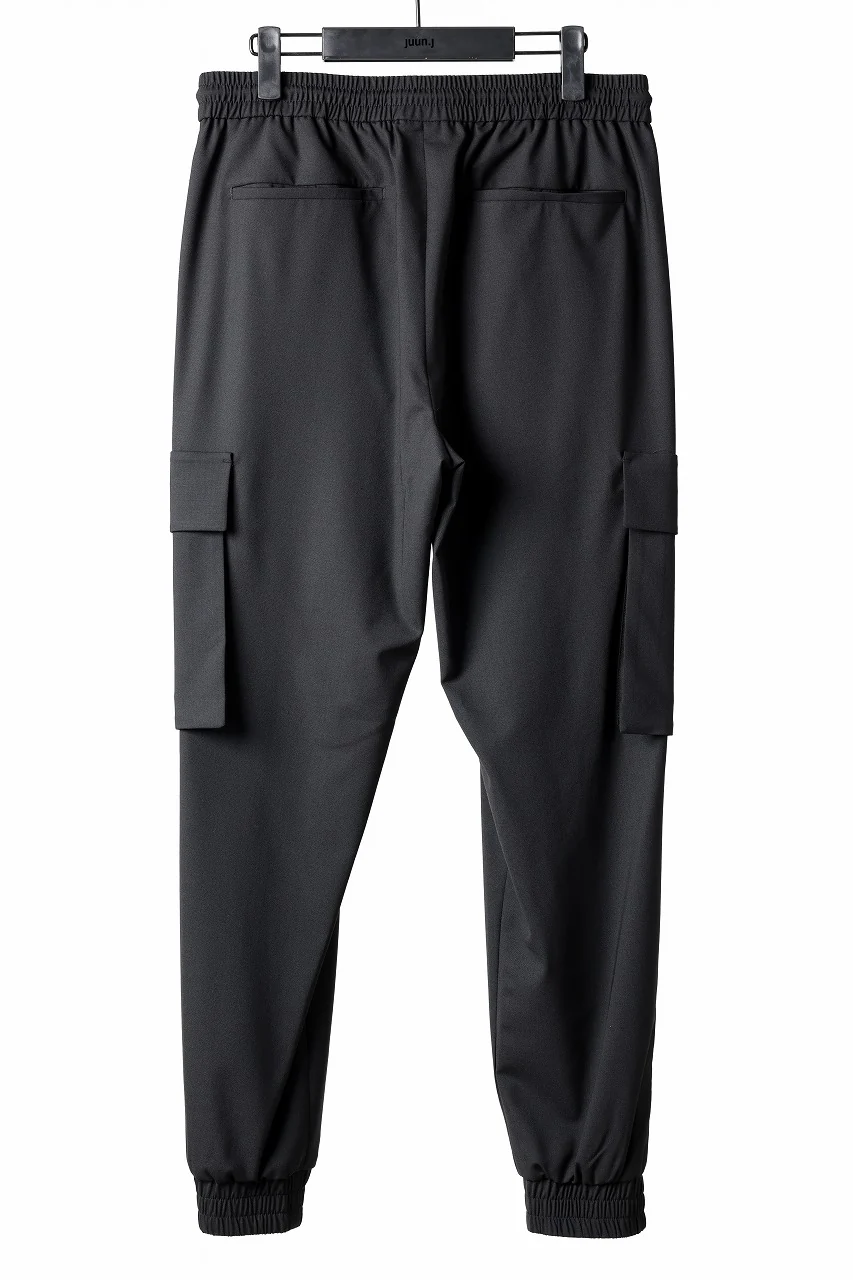 Juun.J Wool Blended Cargo Jogger (BLACK) - Image 4