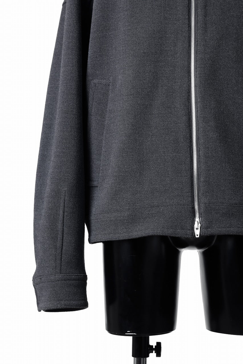 Juun.J Wool Harrington Jacket (GREY) - Image 10