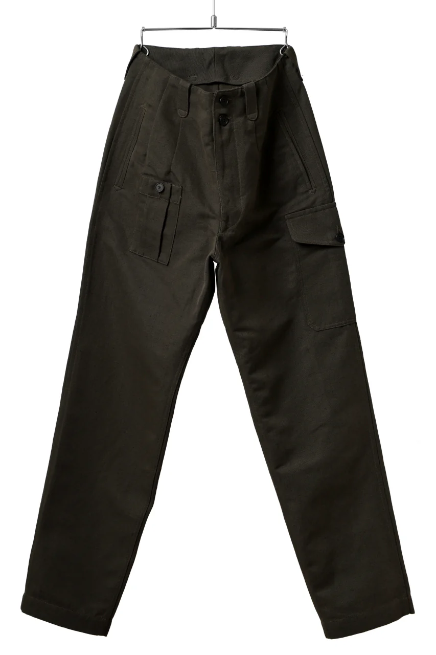 KLASICA 1960 BRITISH MIL TROUSERS / TRI UNION HIGH DENSITY GABADINE (MILITARY)