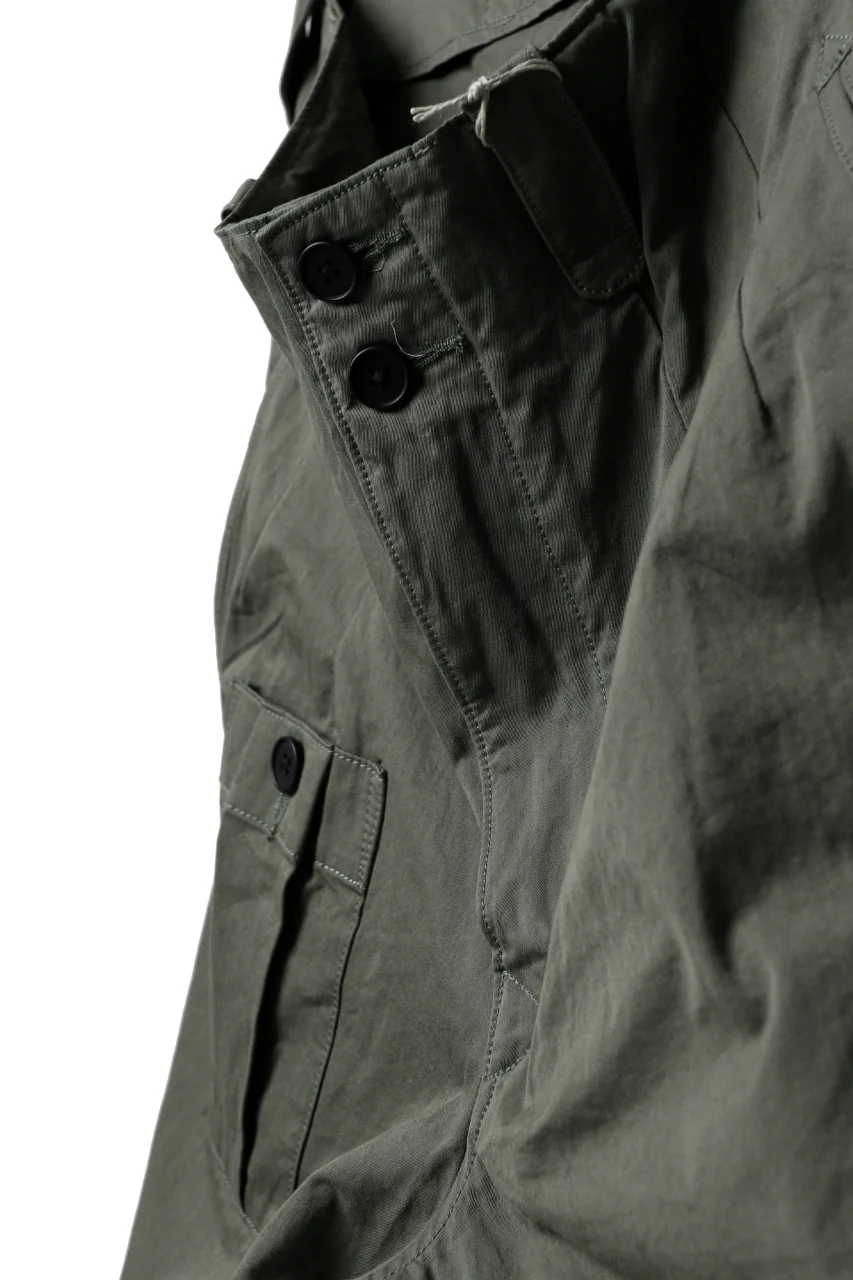 KLASICA 1960 (C-Twill) CARGO POCKET TROUSERS / HIGH DENSITY MATT TWILL (OLIVE) - Image 11