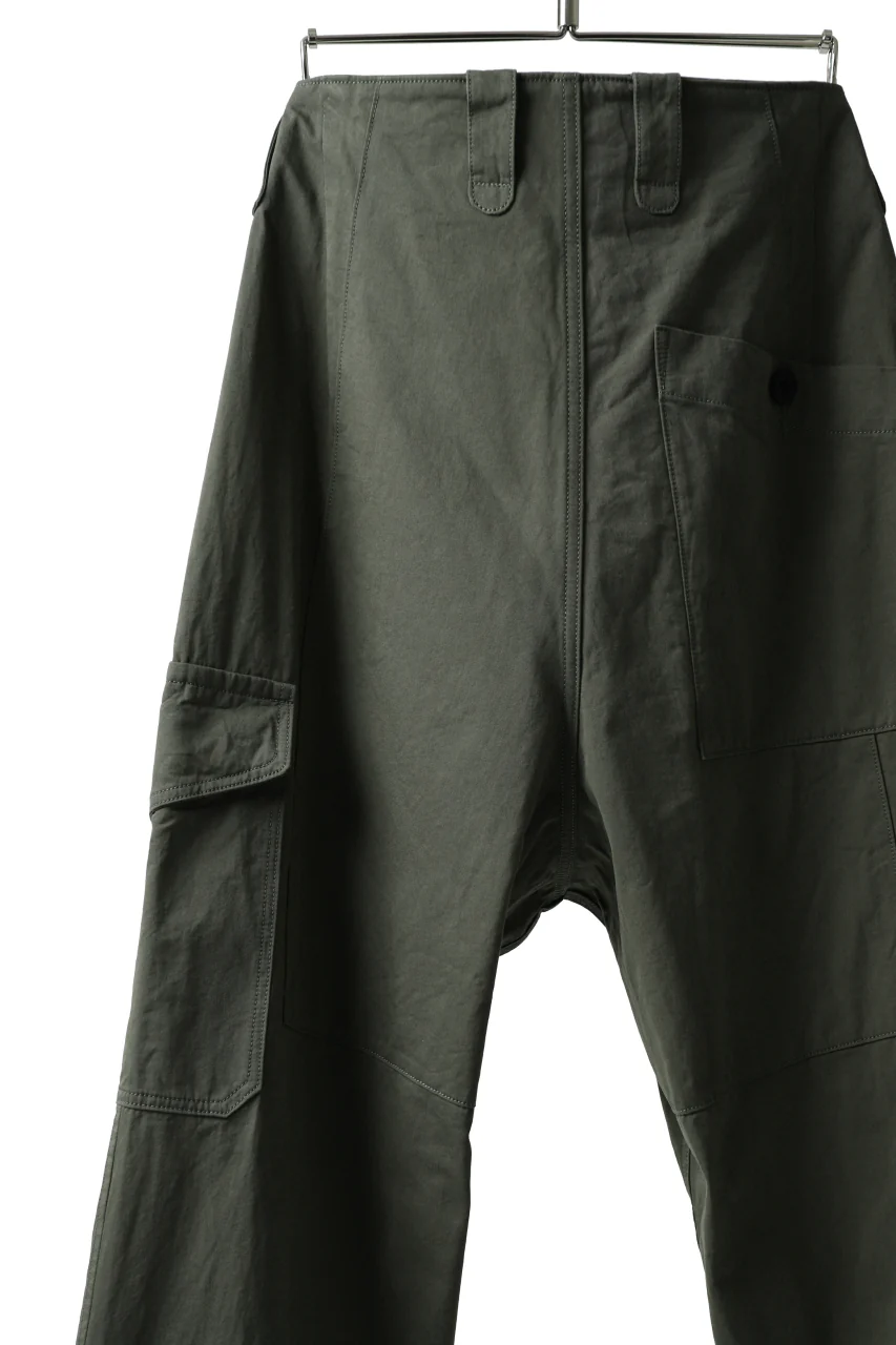 KLASICA 1960 (C-Twill) CARGO POCKET TROUSERS / HIGH DENSITY MATT TWILL (OLIVE) - Image 16