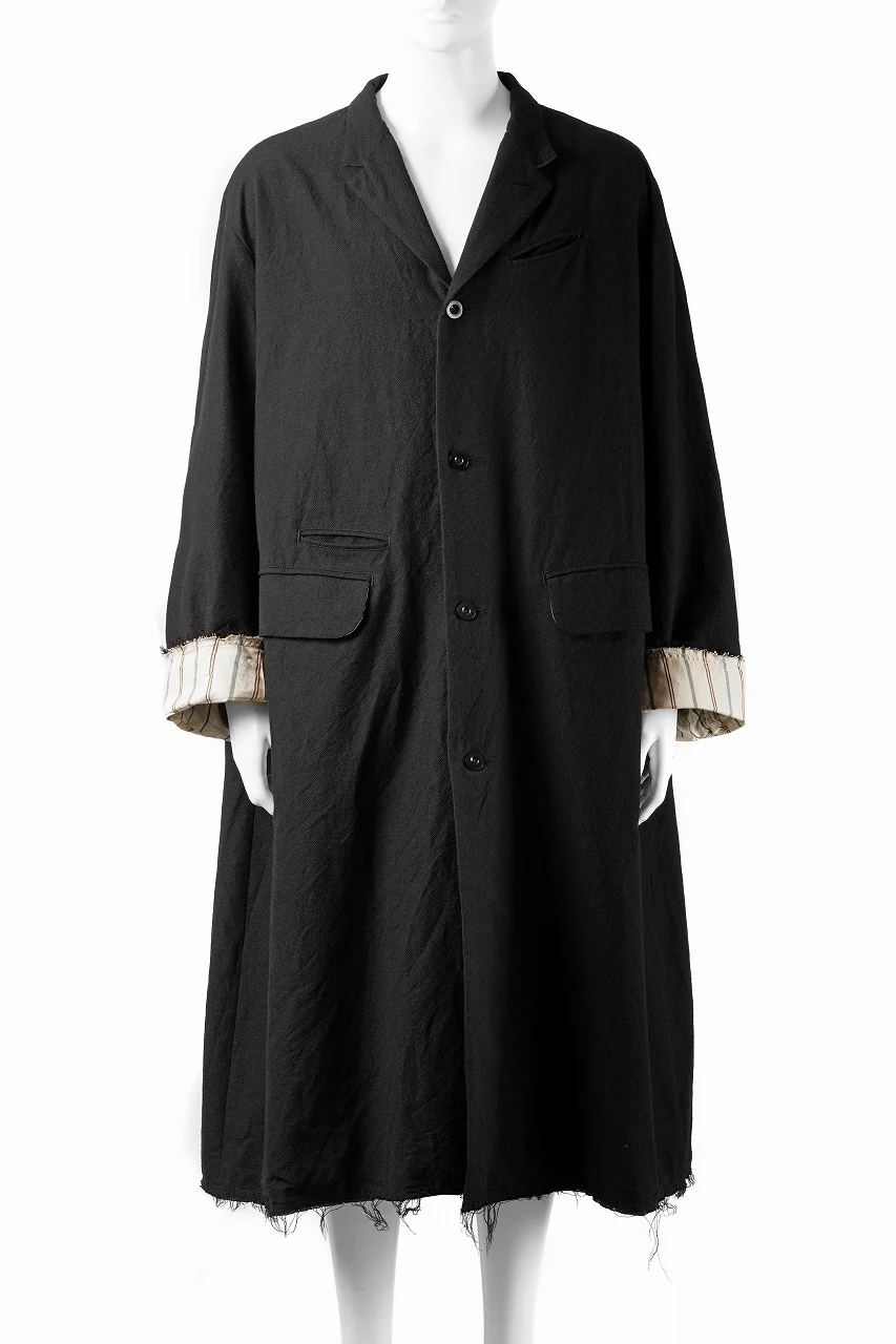KLASICA "1983" CUT OFF CLASSIC STRAIGHT COAT / ALEXANDER TWILL MATT MIX (COAL BLACK) - Image 2