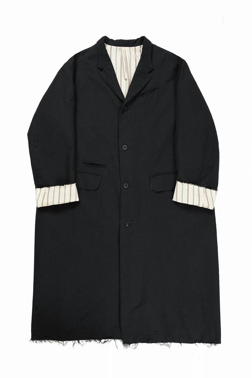 KLASICA "1983" CUT OFF CLASSIC STRAIGHT COAT / ALEXANDER TWILL MATT MIX (COAL BLACK) - Image 7