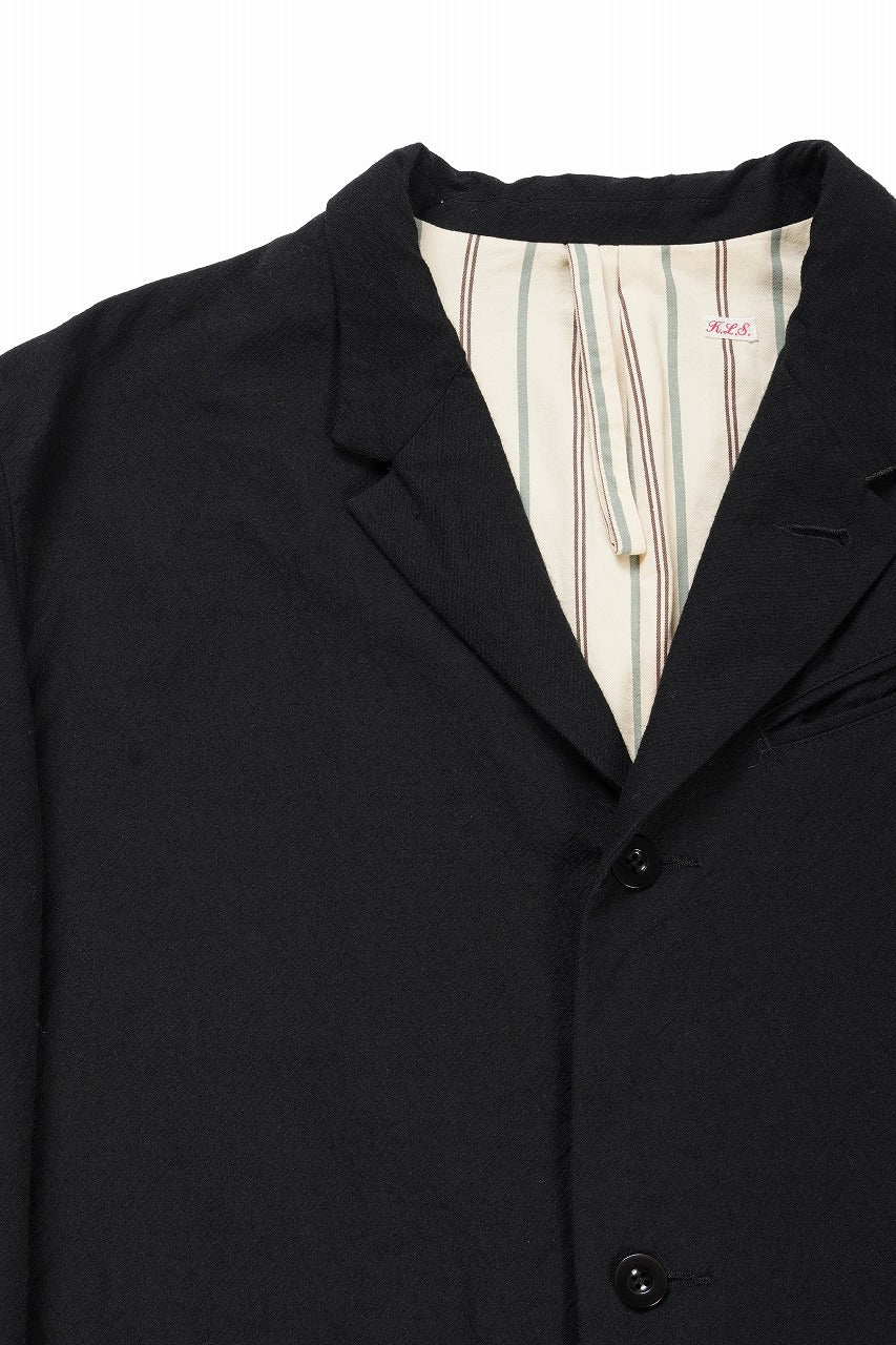 KLASICA "1983" CUT OFF CLASSIC STRAIGHT COAT / ALEXANDER TWILL MATT MIX (COAL BLACK) - Image 8