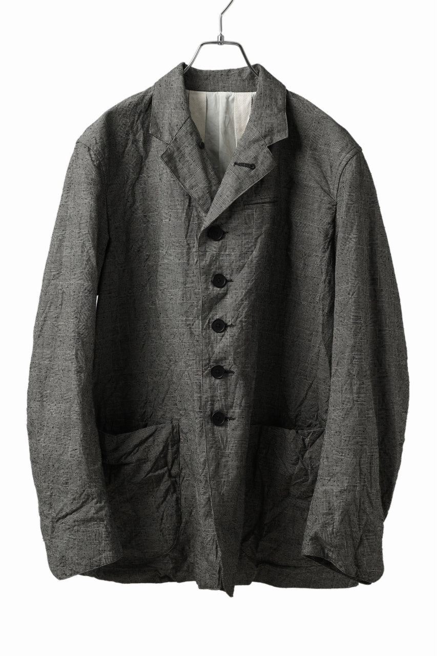 KLASICA ANNE TRAVELER'S BLAZER / ORIGINAL PONGEE NEP (GLEN CHECK)