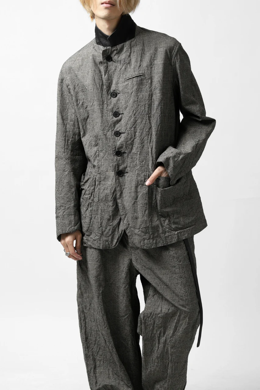 KLASICA ANNE TRAVELER'S BLAZER / ORIGINAL PONGEE NEP (GLEN CHECK) - Image 10