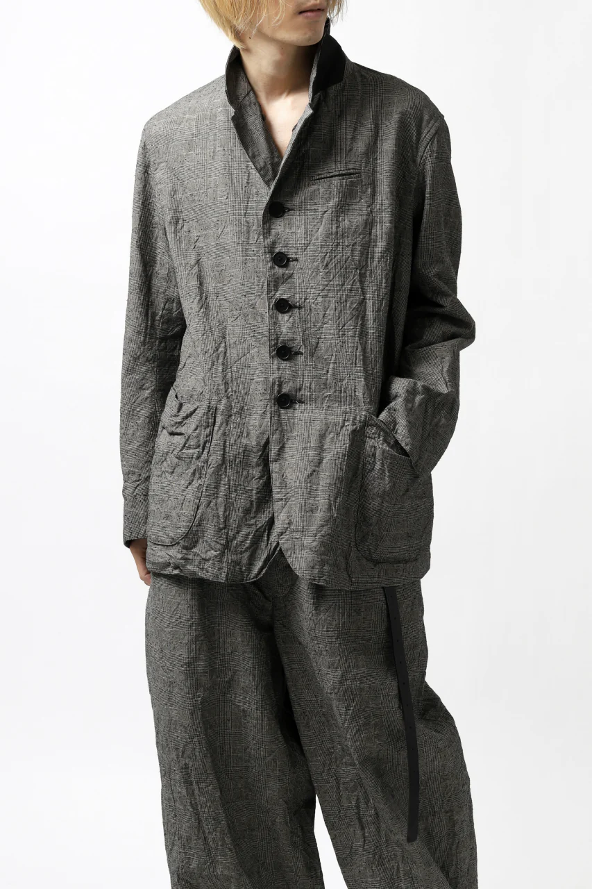 KLASICA ANNE TRAVELER'S BLAZER / ORIGINAL PONGEE NEP (GLEN CHECK) - Image 12