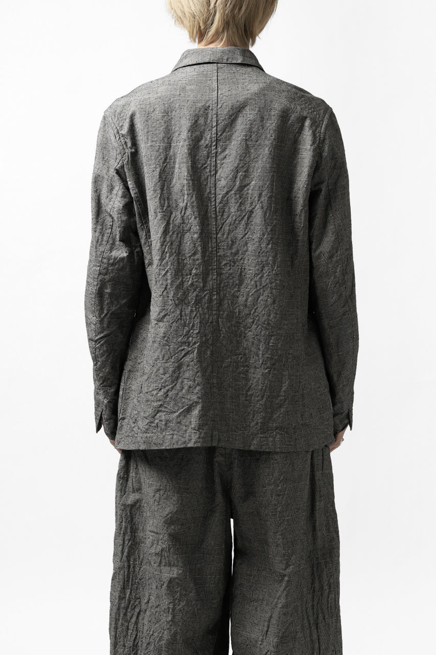 KLASICA ANNE TRAVELER'S BLAZER / ORIGINAL PONGEE NEP (GLEN CHECK) - Image 13
