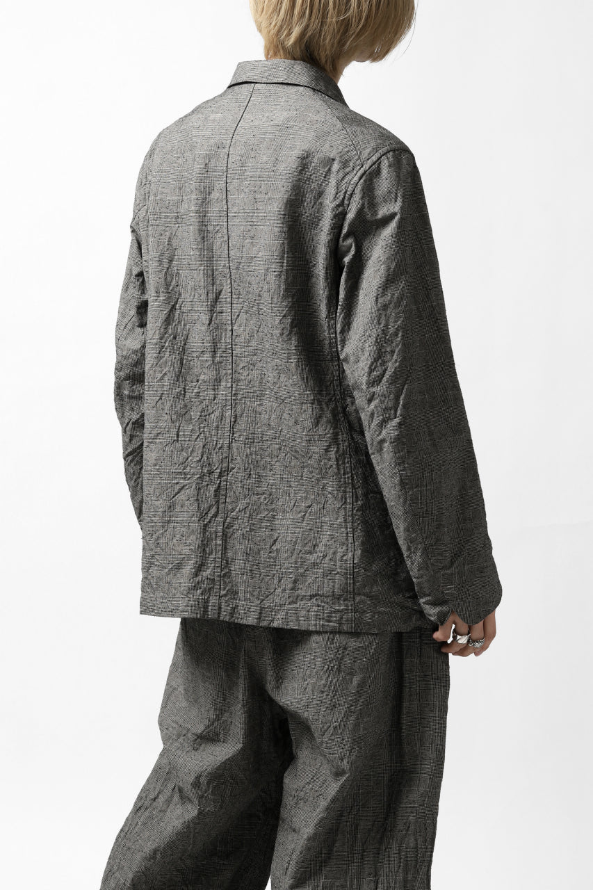 KLASICA ANNE TRAVELER'S BLAZER / ORIGINAL PONGEE NEP (GLEN CHECK) - Image 14