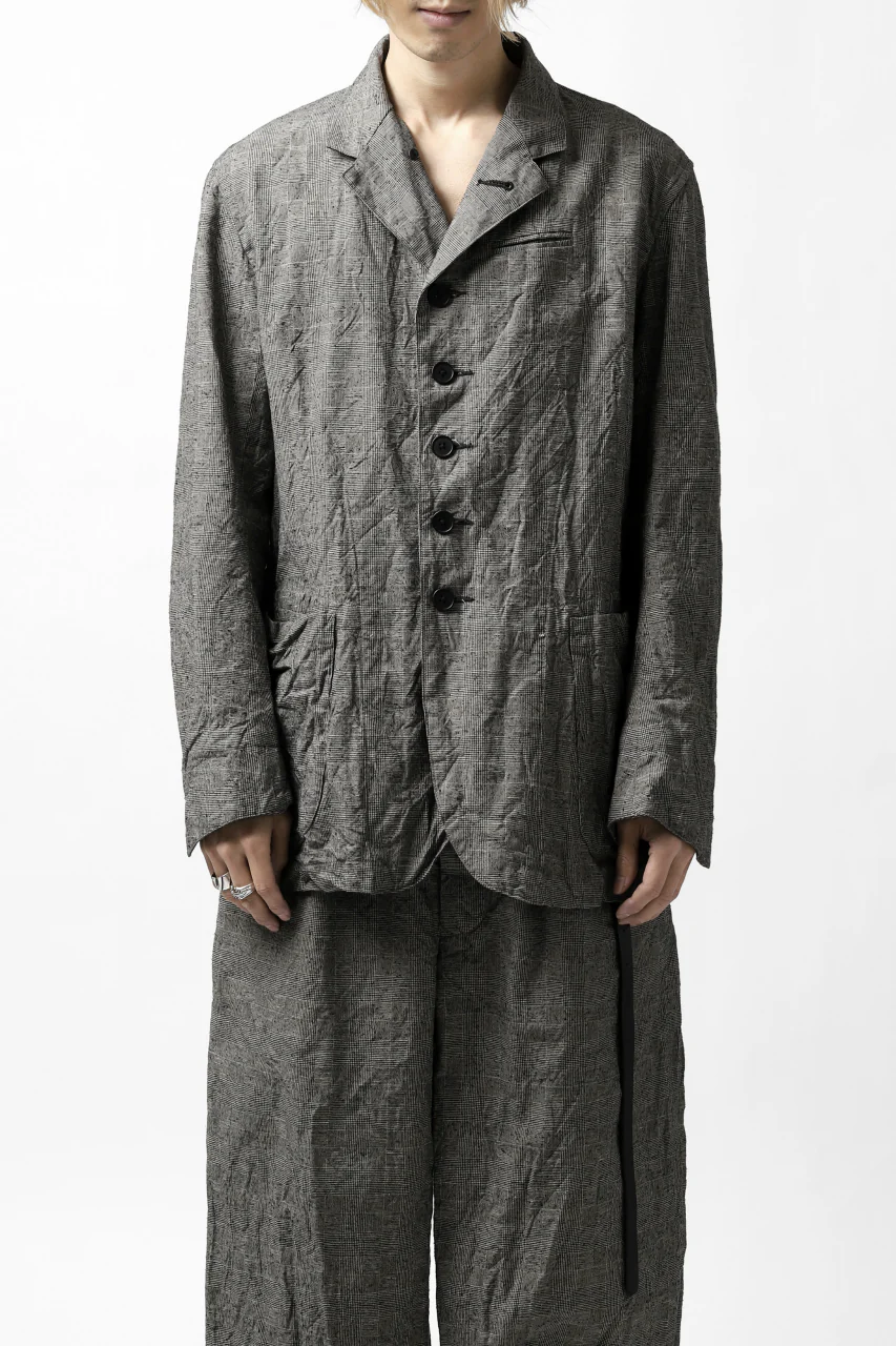 KLASICA ANNE TRAVELER'S BLAZER / ORIGINAL PONGEE NEP (GLEN CHECK) - Image 30