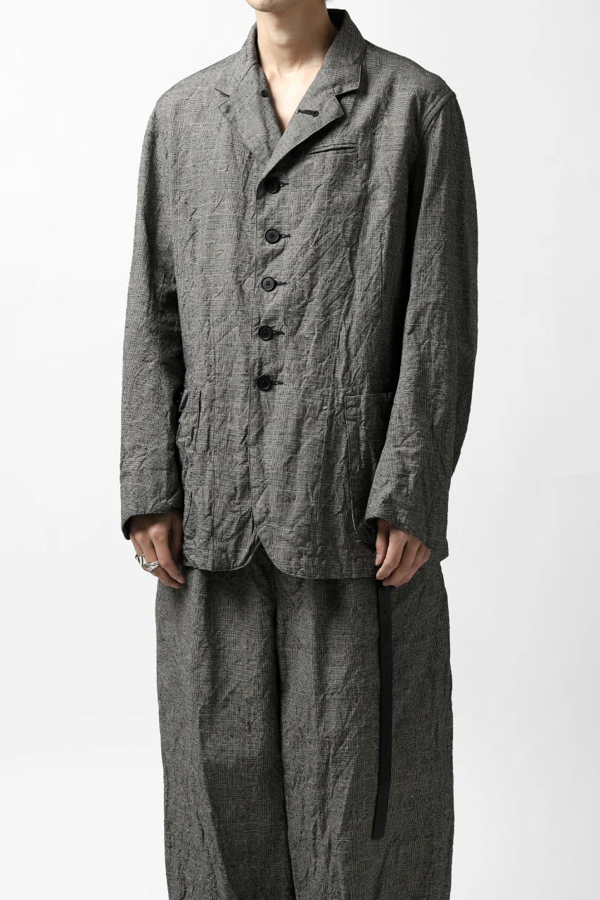 KLASICA ANNE TRAVELER'S BLAZER / ORIGINAL PONGEE NEP (GLEN CHECK) - Image 33