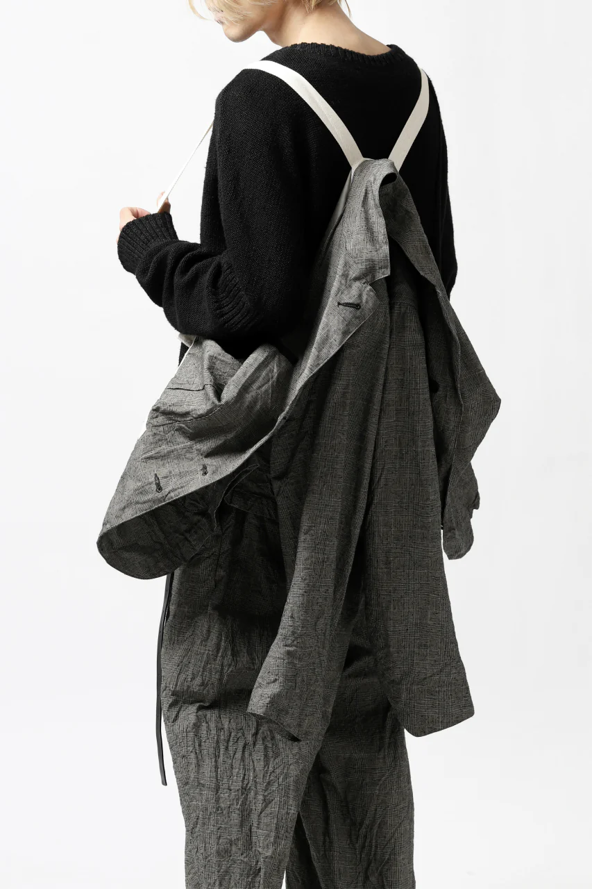 KLASICA ANNE TRAVELER'S BLAZER / ORIGINAL PONGEE NEP (GLEN CHECK) - Image 4