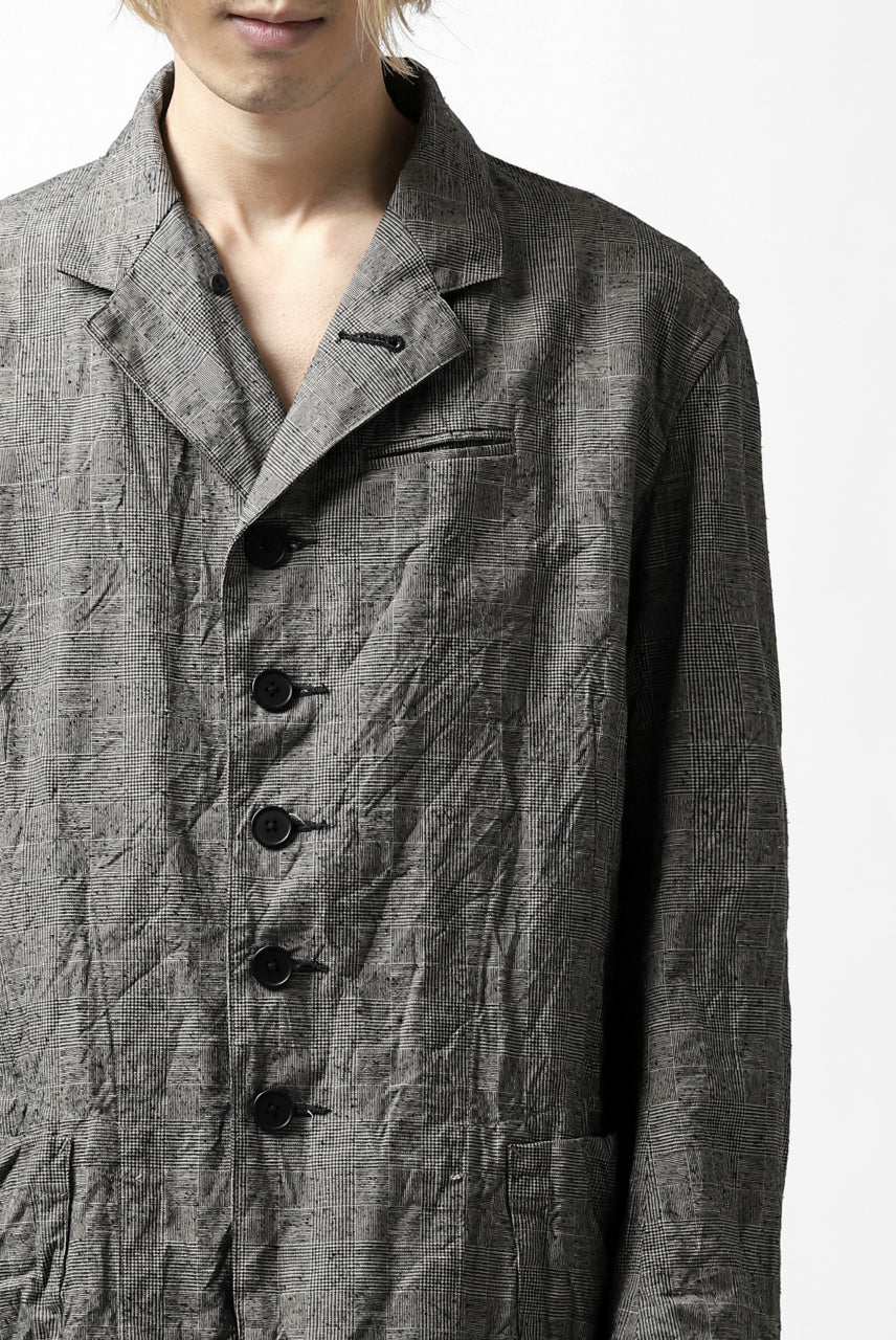 KLASICA ANNE TRAVELER'S BLAZER / ORIGINAL PONGEE NEP (GLEN CHECK) - Image 47