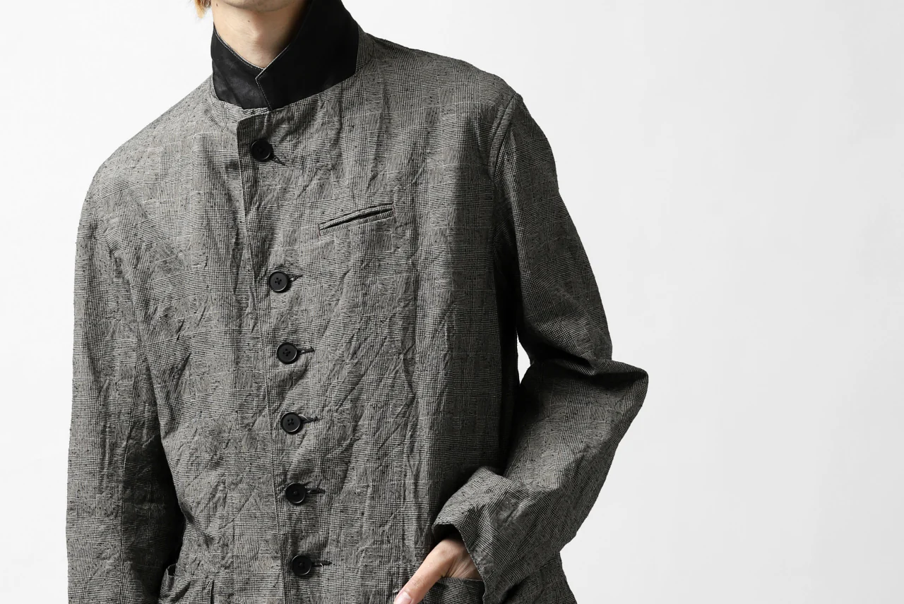 KLASICA ANNE TRAVELER'S BLAZER / ORIGINAL PONGEE NEP (GLEN CHECK) - Image 49