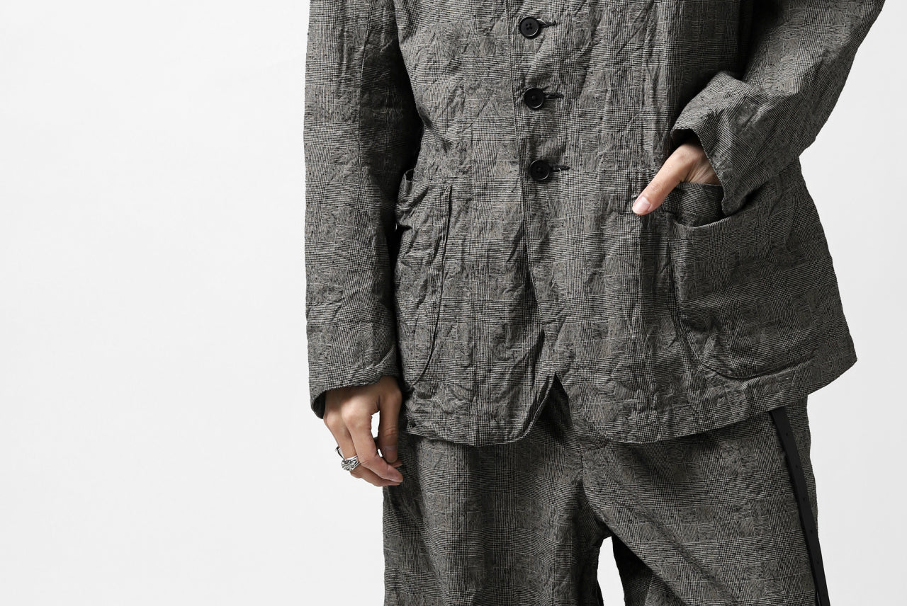 KLASICA ANNE TRAVELER'S BLAZER / ORIGINAL PONGEE NEP (GLEN CHECK) - Image 50