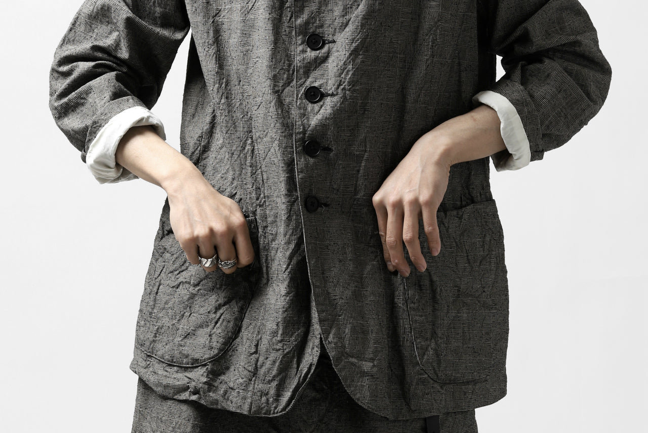 KLASICA ANNE TRAVELER'S BLAZER / ORIGINAL PONGEE NEP (GLEN CHECK) - Image 52