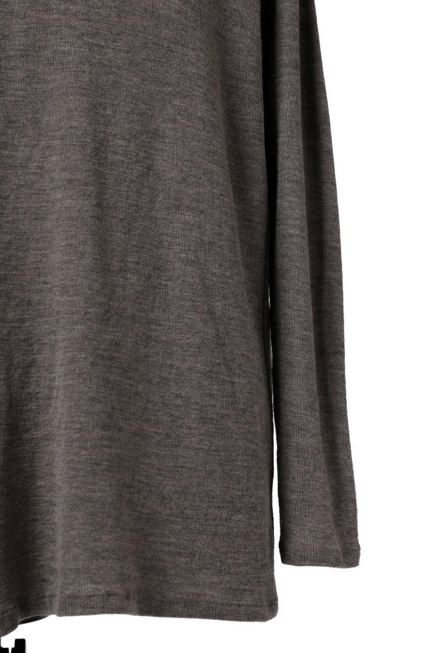 KLASICA ASLEEP CREW NECK KNIT SWEATER / WEANER WOOL RIB (FAWN) - Image 13