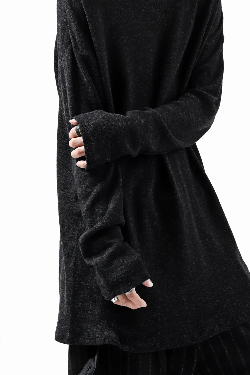 KLASICA ASLEEP CREW NECK KNIT SWEATER / WEANER WOOL RIB (SHADOW) - Image 22