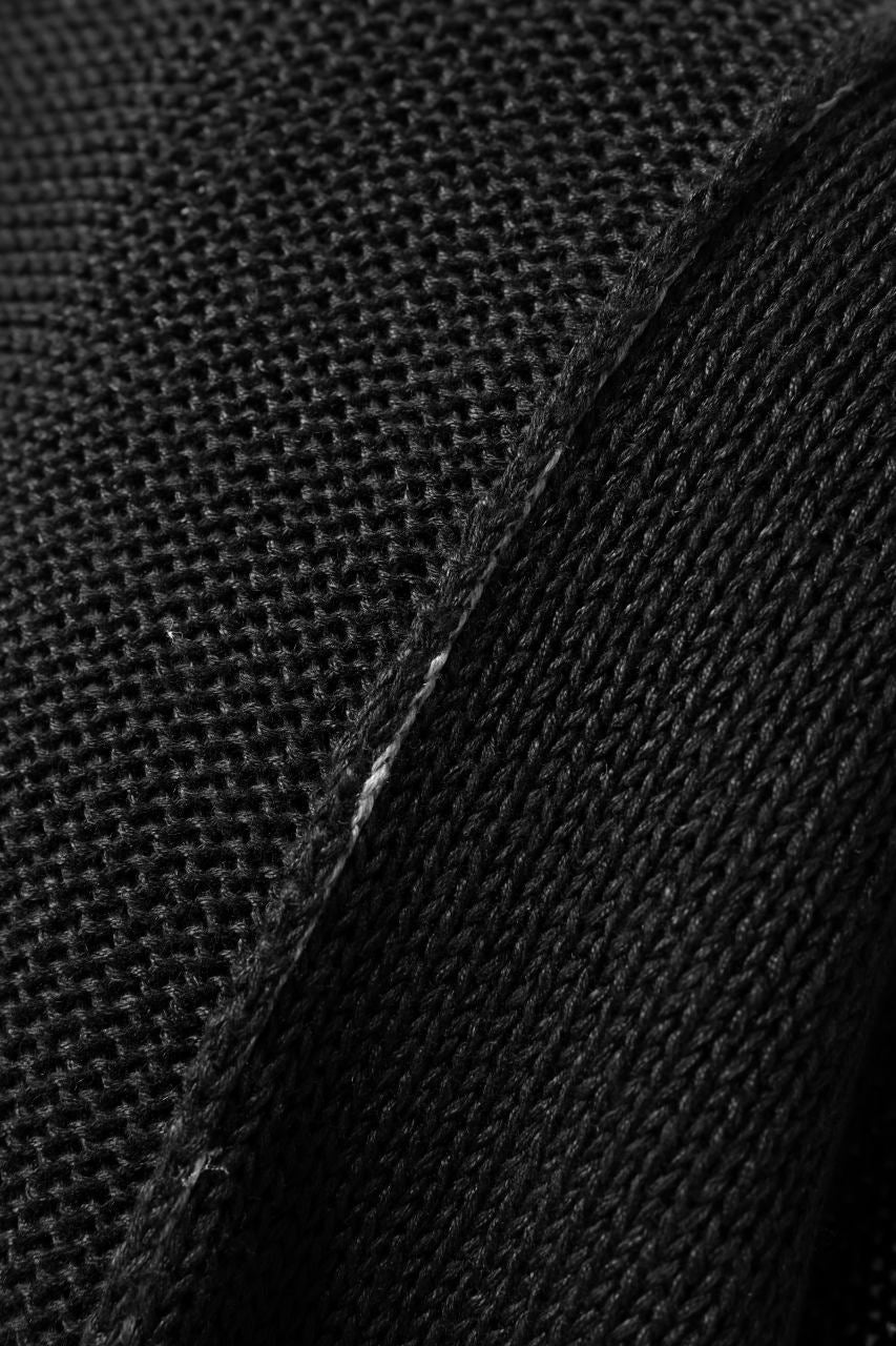 KLASICA ATTACHED LOOSE KNIT PULLOVER / ORG MIX 6PLY FOR 5G LICO (BLACK) - Image 15