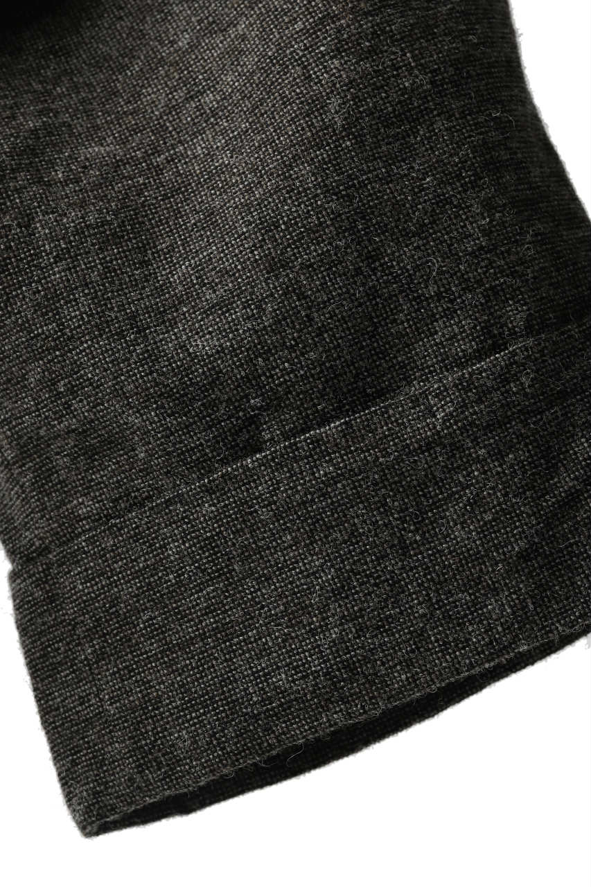 KLASICA BARREL-TWEED SUSPENDER TROUSERS / OFF TWEED WOOL (MIX) - Image 23