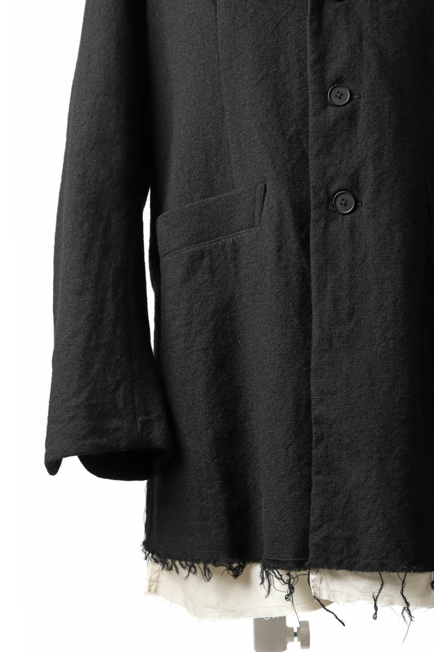 KLASICA BASTILLE PILGRIM BLAZER / OFF TWEED WOOL (BLACK) - Image 20