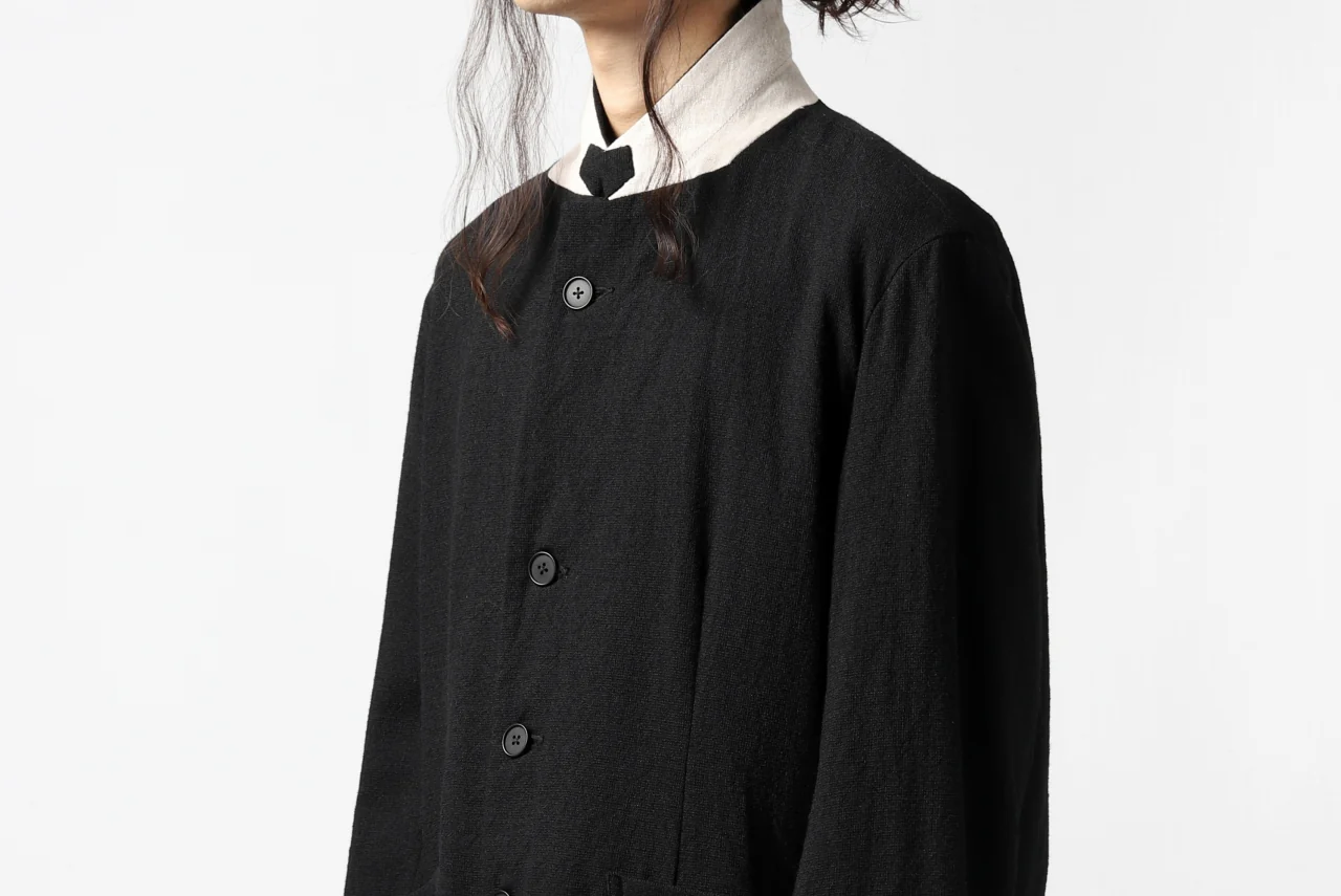 KLASICA BASTILLE PILGRIM BLAZER / OFF TWEED WOOL (BLACK) - Image 33