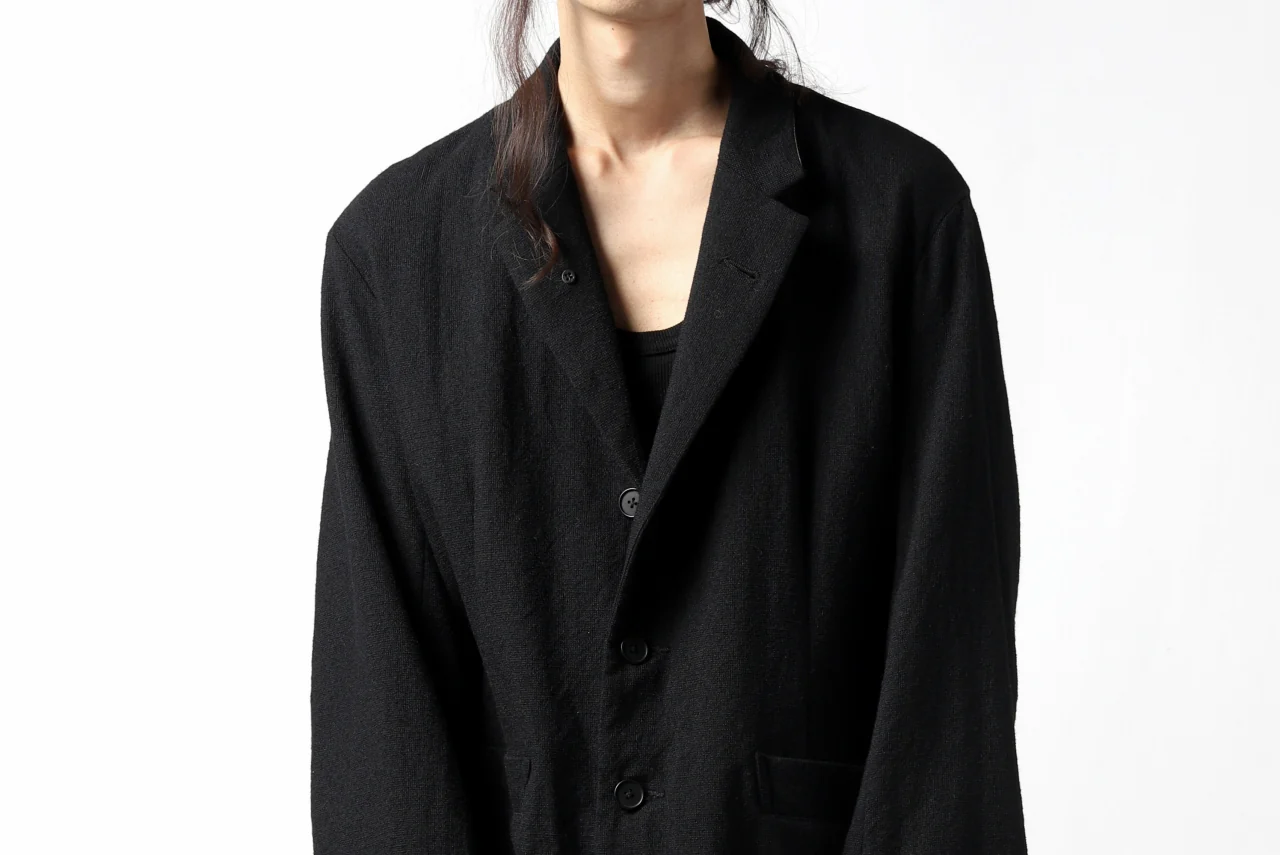 KLASICA BASTILLE PILGRIM BLAZER / OFF TWEED WOOL (BLACK) - Image 34