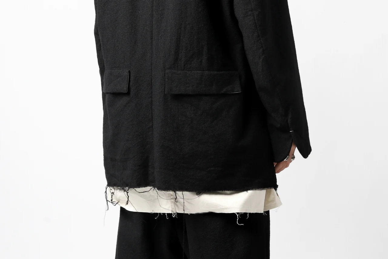 KLASICA BASTILLE PILGRIM BLAZER / OFF TWEED WOOL (BLACK) - Image 35