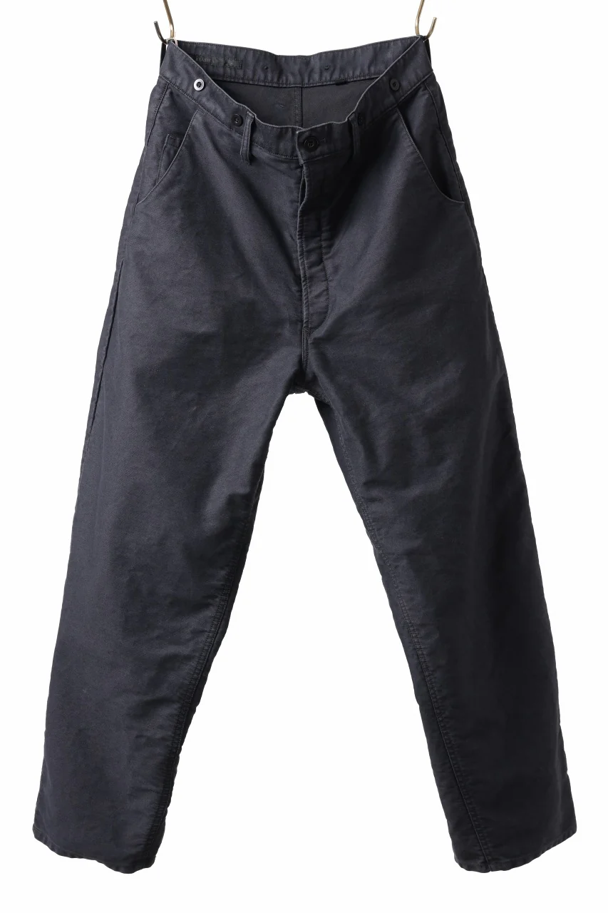 KLASICA BEAUFORT 5 PKT WORKERS TROUSERS / SURPHER DYED MOLE SKIN (DEEP SEA)