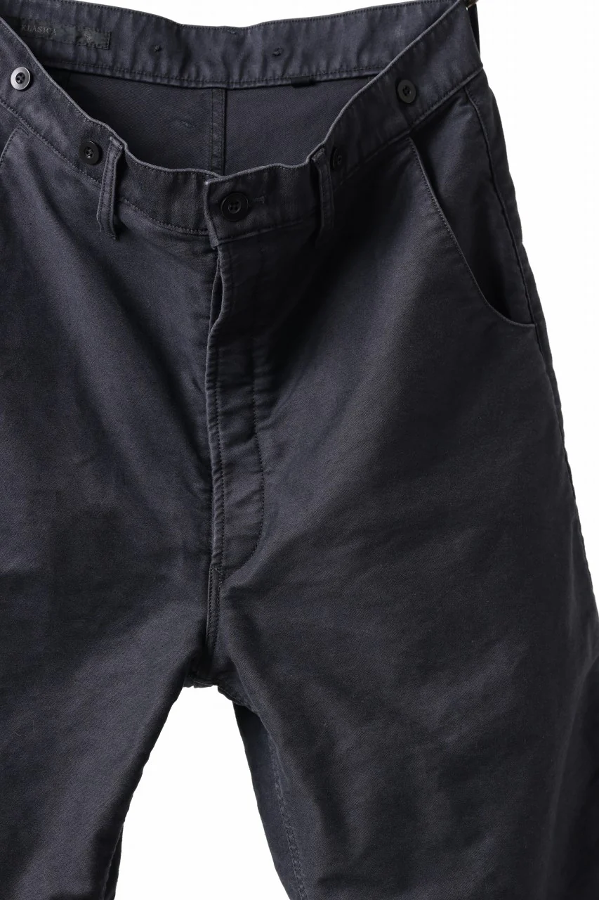 KLASICA BEAUFORT 5 PKT WORKERS TROUSERS / SURPHER DYED MOLE SKIN (DEEP SEA) - Image 15