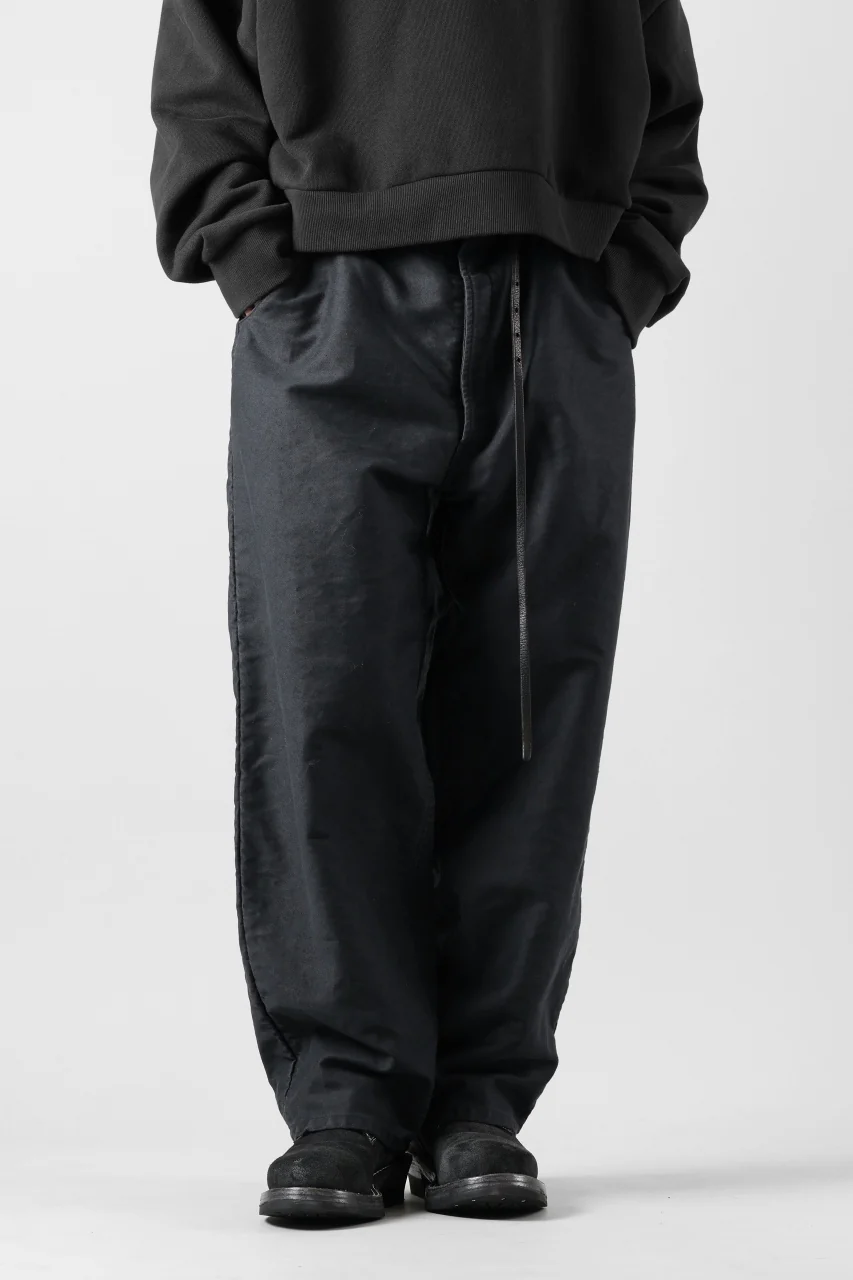 KLASICA BEAUFORT 5 PKT WORKERS TROUSERS / SURPHER DYED MOLE SKIN (DEEP SEA) - Image 4