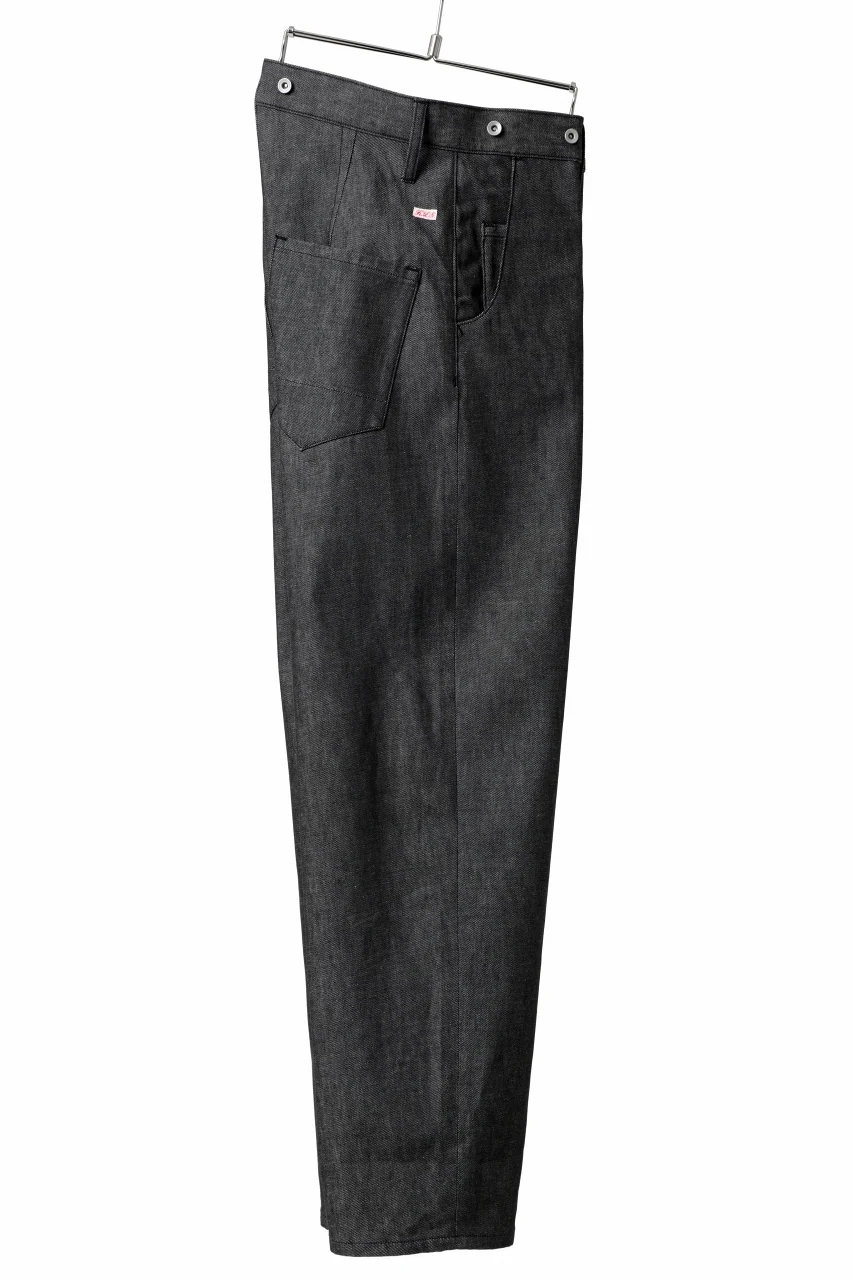 KLASICA BEAUFORT 5 POCKET WORKER PANT / LIGHT WEIGHT DENIM (BLACK DENIM) - Image 4