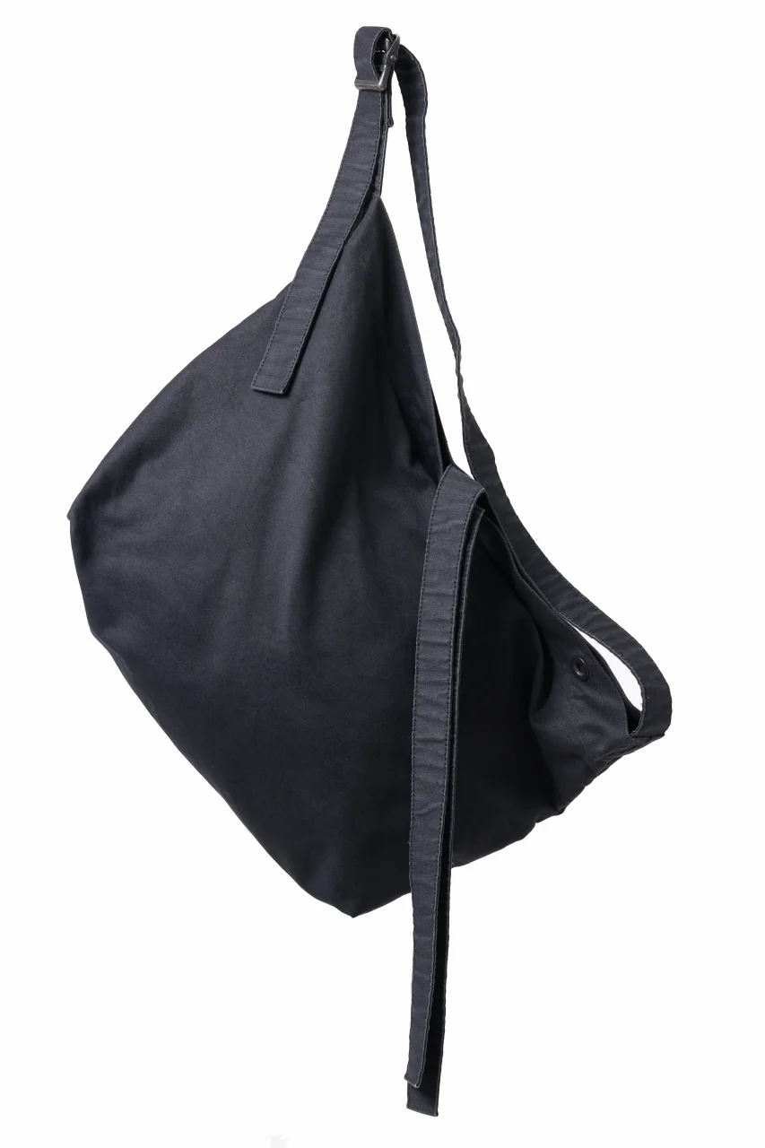 KLASICA BIVOUAC RIBBON SHOULDER BAG / SURPHER DYED MOLE SKIN (DEEP SEA) - Image 5