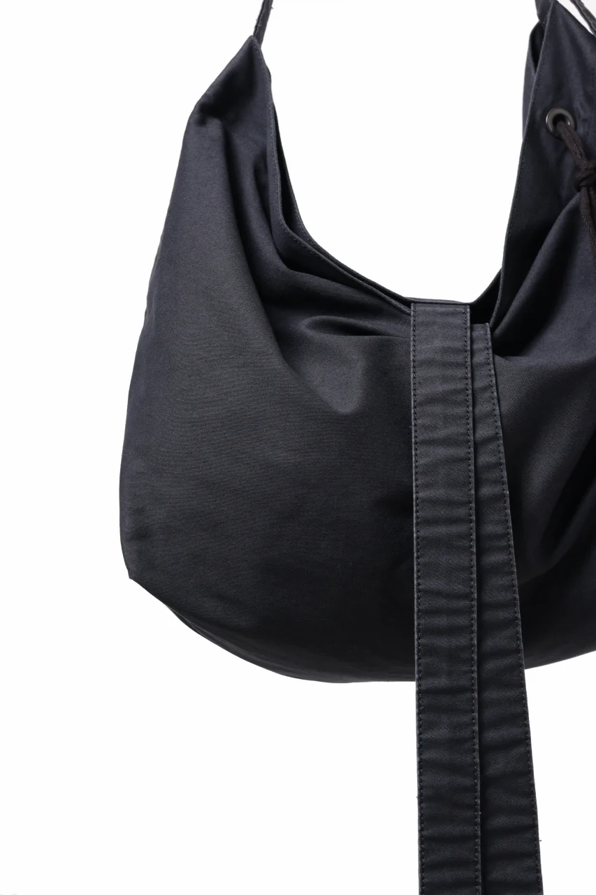 KLASICA BIVOUAC RIBBON SHOULDER BAG / SURPHER DYED MOLE SKIN (DEEP SEA) - Image 8