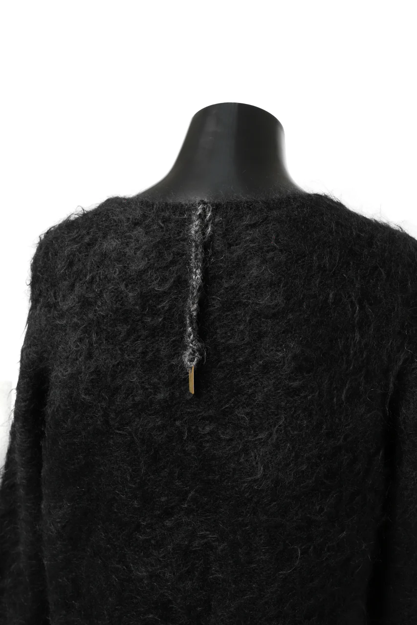 KLASICA BLIND MOHAIR KNIT SWEATER / FLUFFY 3.5G (BLACK) - Image 23