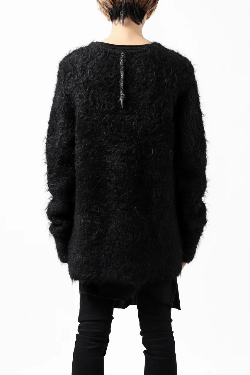 KLASICA BLIND MOHAIR KNIT SWEATER / FLUFFY 3.5G (BLACK) - Image 30