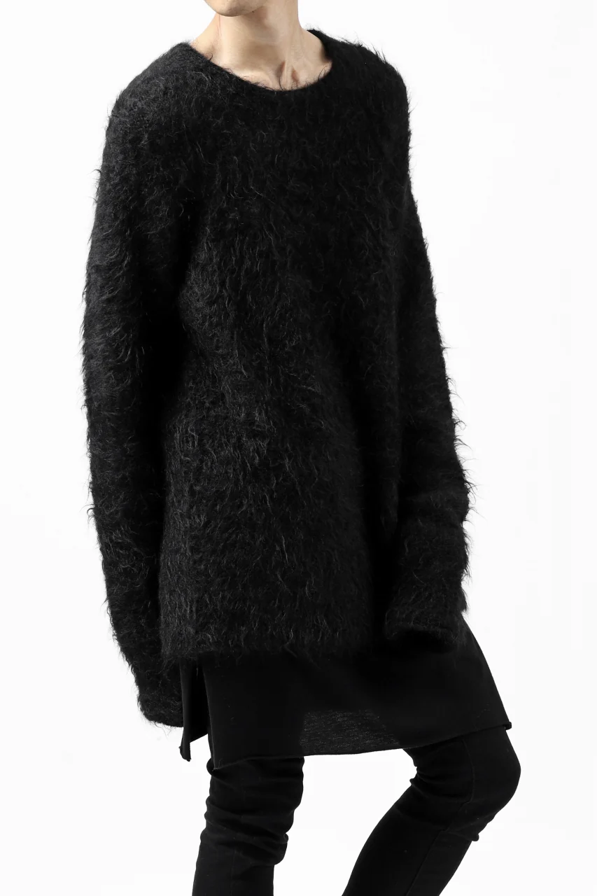 KLASICA BLIND MOHAIR KNIT SWEATER / FLUFFY 3.5G (BLACK) - Image 32