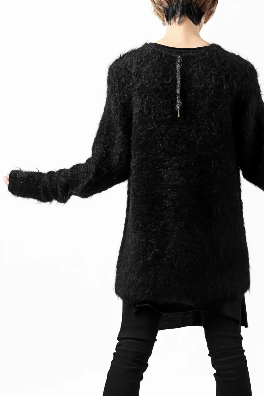 KLASICA BLIND MOHAIR KNIT SWEATER / FLUFFY 3.5G (BLACK) - Image 33