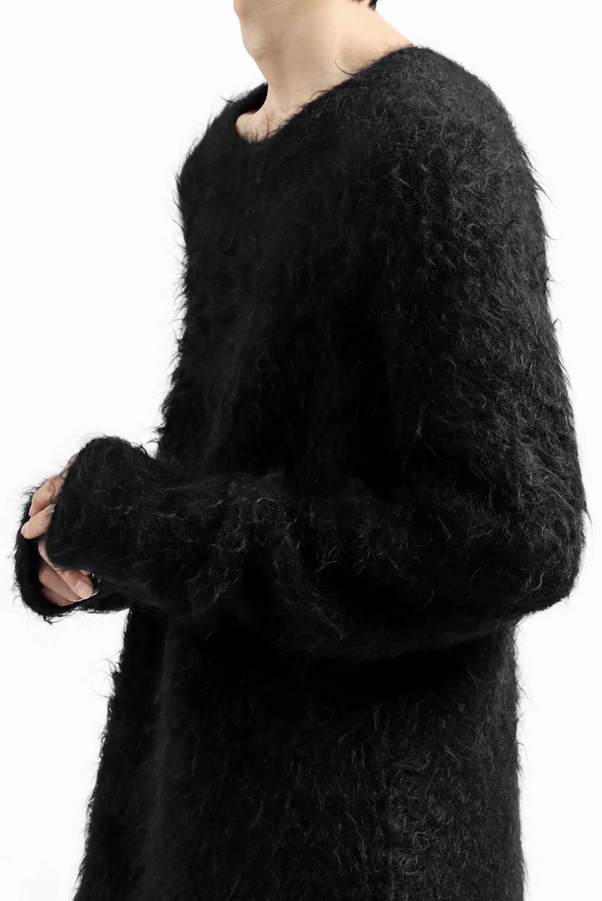 KLASICA BLIND MOHAIR KNIT SWEATER / FLUFFY 3.5G (BLACK) - Image 39
