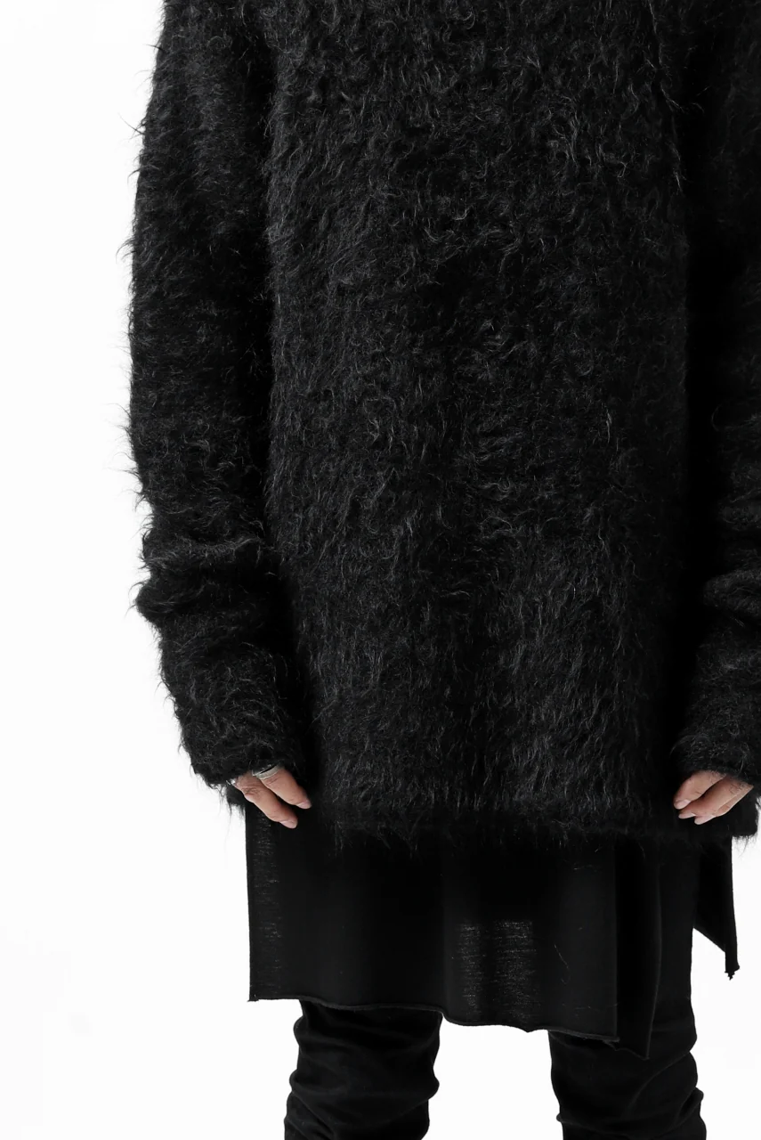 KLASICA BLIND MOHAIR KNIT SWEATER / FLUFFY 3.5G (BLACK) - Image 41